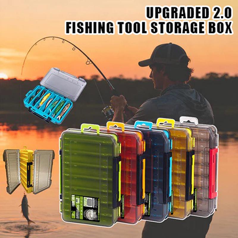 Fishing Lure Box - Double-Sided Compact Tackle Box - Streamline