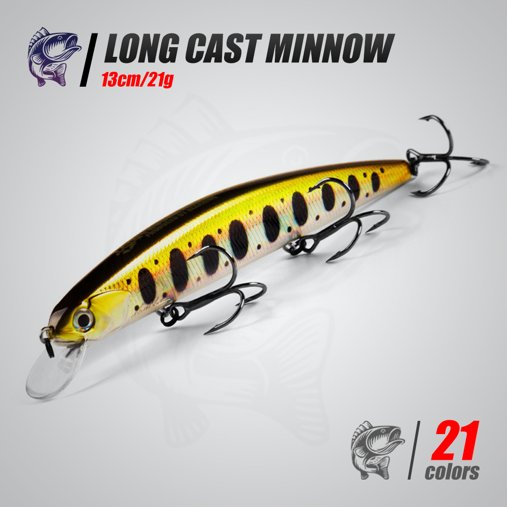 Fishing Lure Jerkbait - 1pcs 13cm/21g Long Cast Suspending Minnow