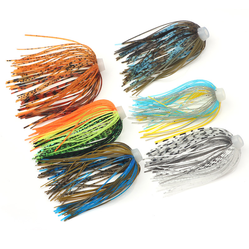 5 pcs/lot 88 Strands 64mm Sili - Fishing Lure Spinnerbait review and price