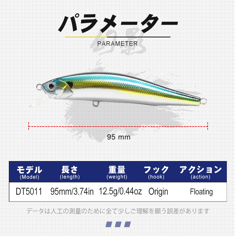 D1 Lure Floating Minnow Wobble - Fishing Lure Jerkbait review and price