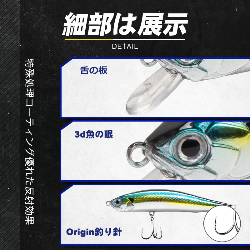 D1 Lure Floating Minnow Wobble - Fishing Lure Jerkbait review and price